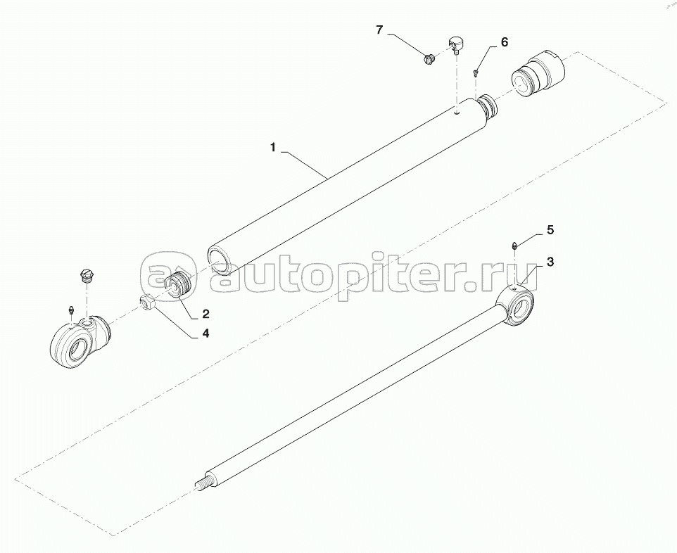 HYDRAULIC CYLINDER, LIFT CYLINDER, RH (SV300,TV380)