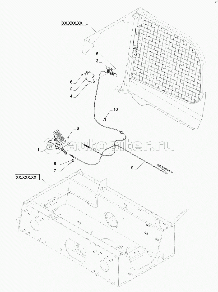 THROTTLE CONTROL, HAND FOOT MECHANICAL OR ELECTRO-HYDRAULIC (ALL CASE)
