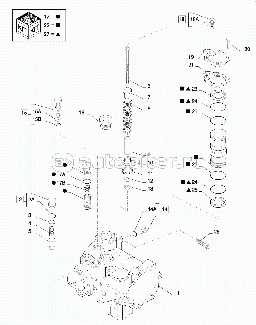 PUMP, HYDROSTATIC TANDEM 46CC MDC FRONT, BUSHED (SR250,SV300,TR320,TV380)