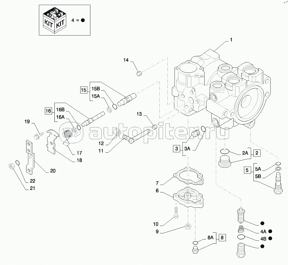 PUMP, HYDROSTATIC TANDEM 46CC MDC REAR, BUSHED (SR250,SV300,TR320,TV380)
