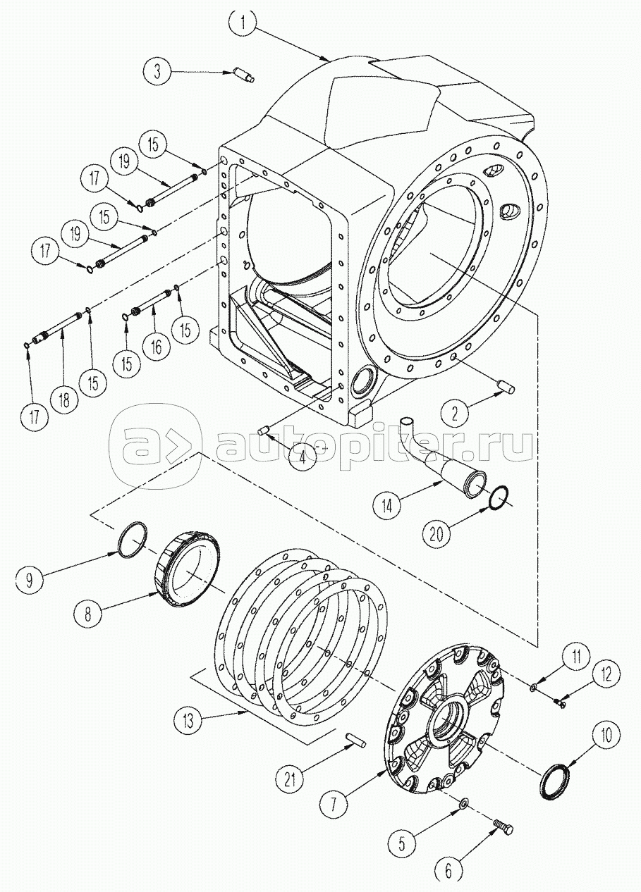 SERIES AXLE ASSEMBLY - CENTER AND LEFT-HAND CARRIER