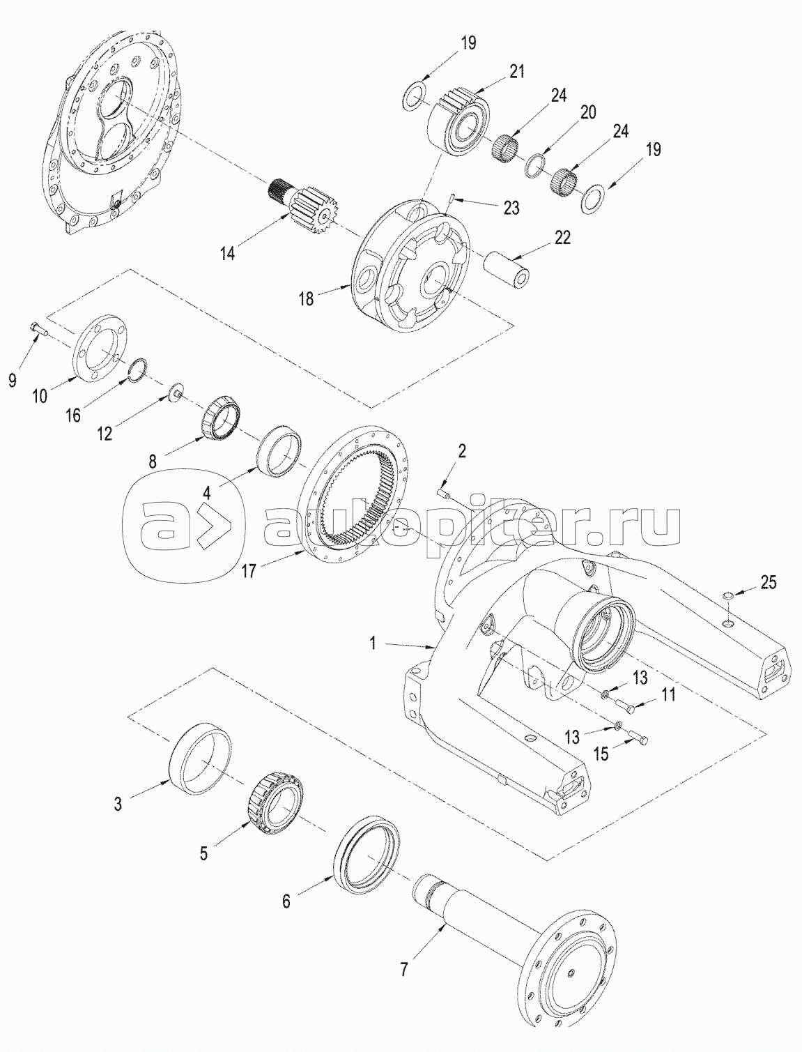 SERIES AXLE ASSEMBLY - FINAL DRIVE, QUADTRAC TRACTOR