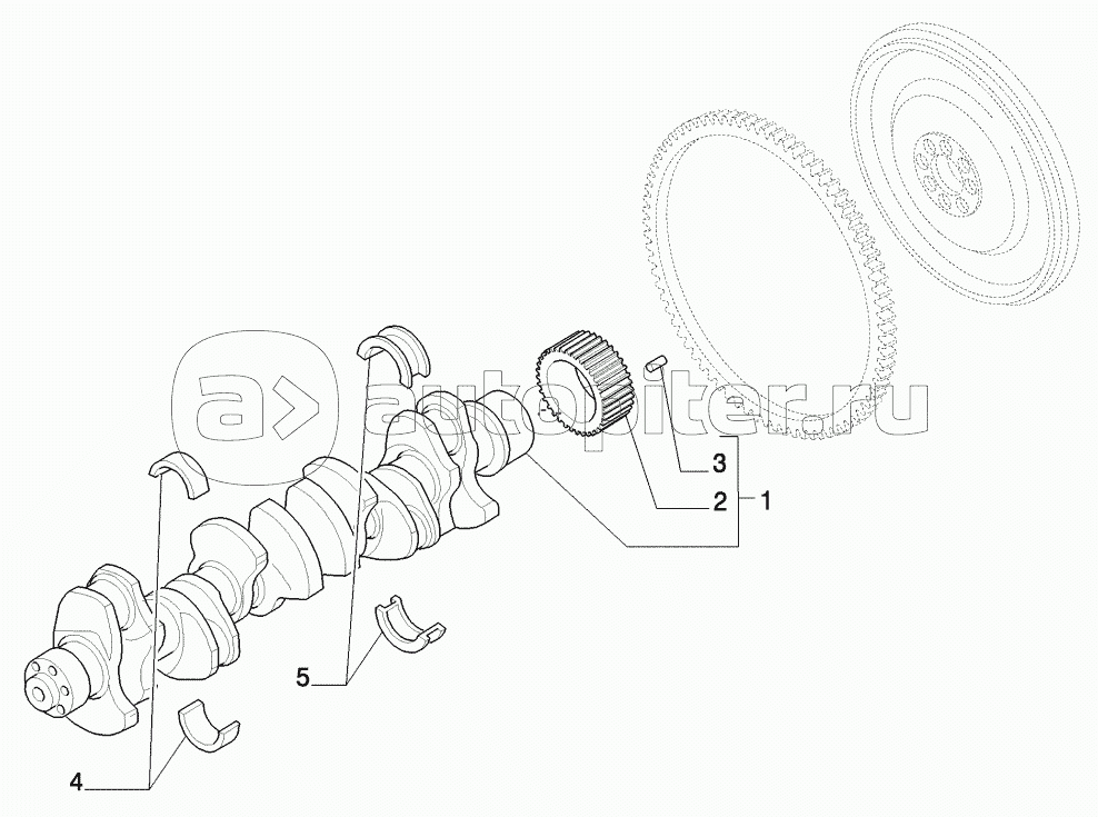 CRANKSHAFT AND RELATED PARTS, STX AND STEIGER 380/430