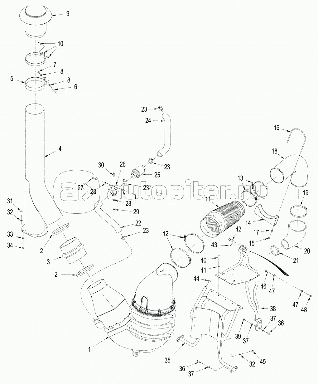 AIR INDUCTION SYSTEM, STX AND STEIGER 380/430