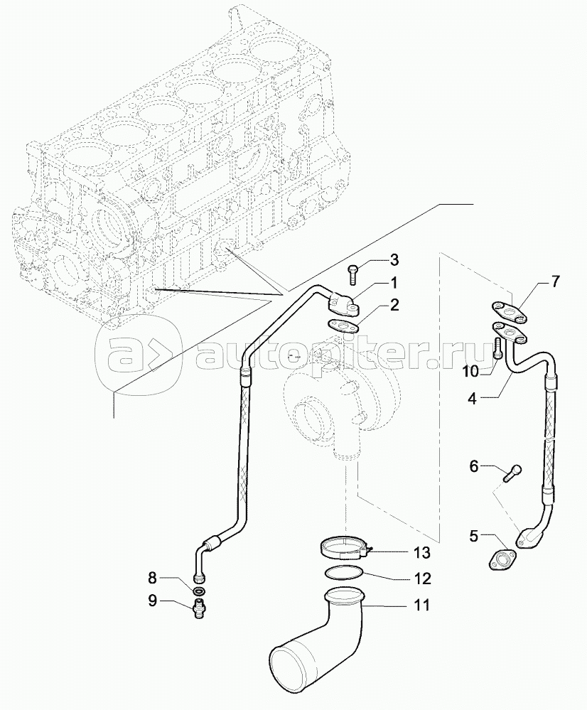 TURBOBLOWER PIPES, STX AND STEIGER 380/430