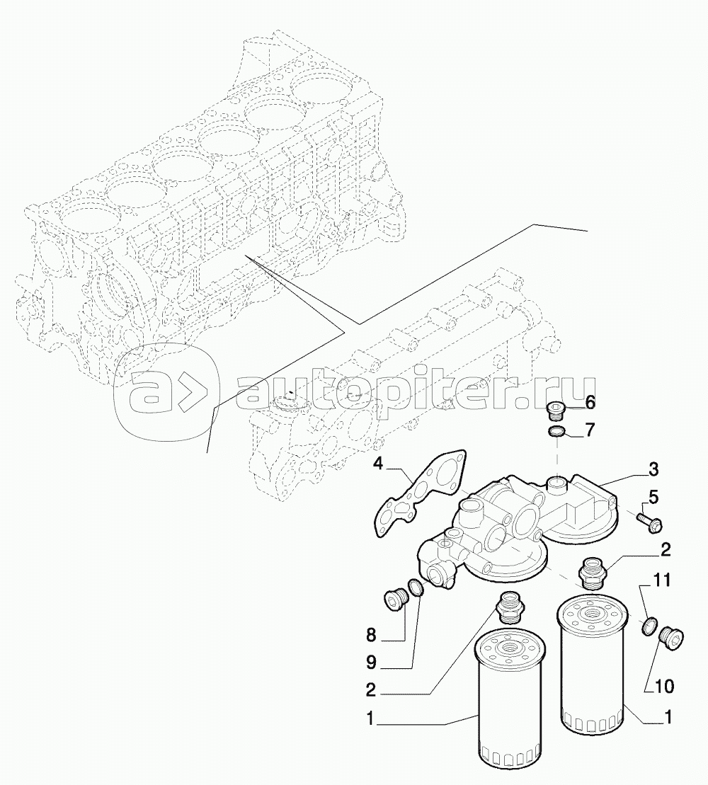 FILTER ENGINE OIL, STX AND STEIGER 380/430