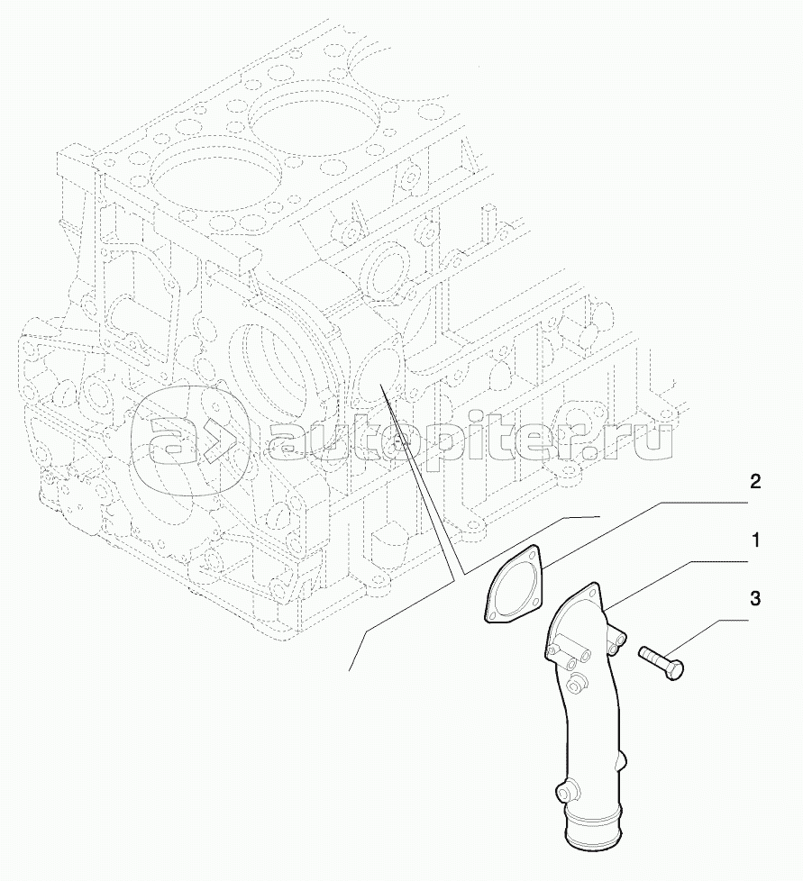 WATER PUMP PIPES, STX AND STEIGER 380/430