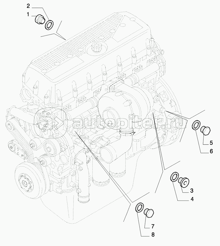 PIPING - ENGINE COOLING SYSTEM, STX AND STEIGER 380/430