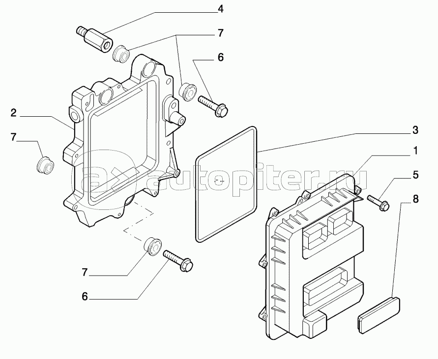 ENGINE CONTROL UNIT, STX AND STEIGER 380/430