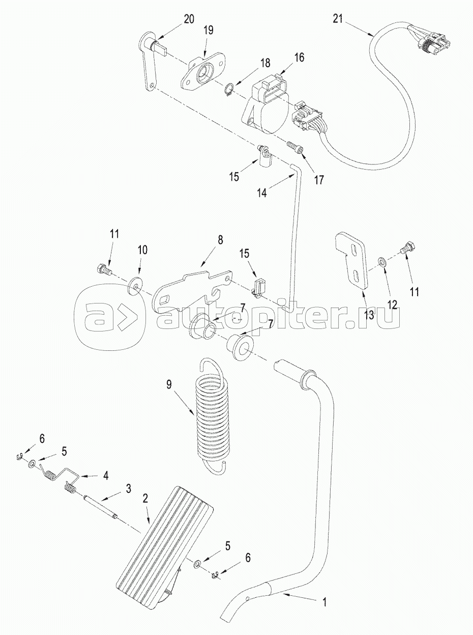 THROTTLE - DECELARATOR CONTROL, ASN Z6F105037