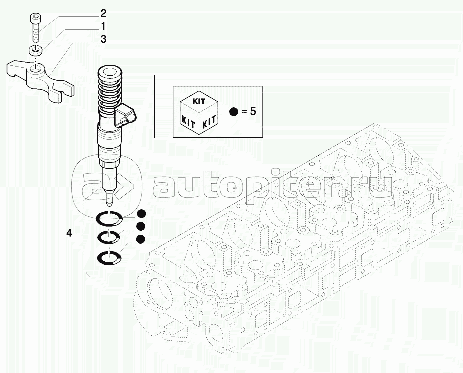 INJECTOR AND RELATED PARTS, STX AND STEIGER 380/430