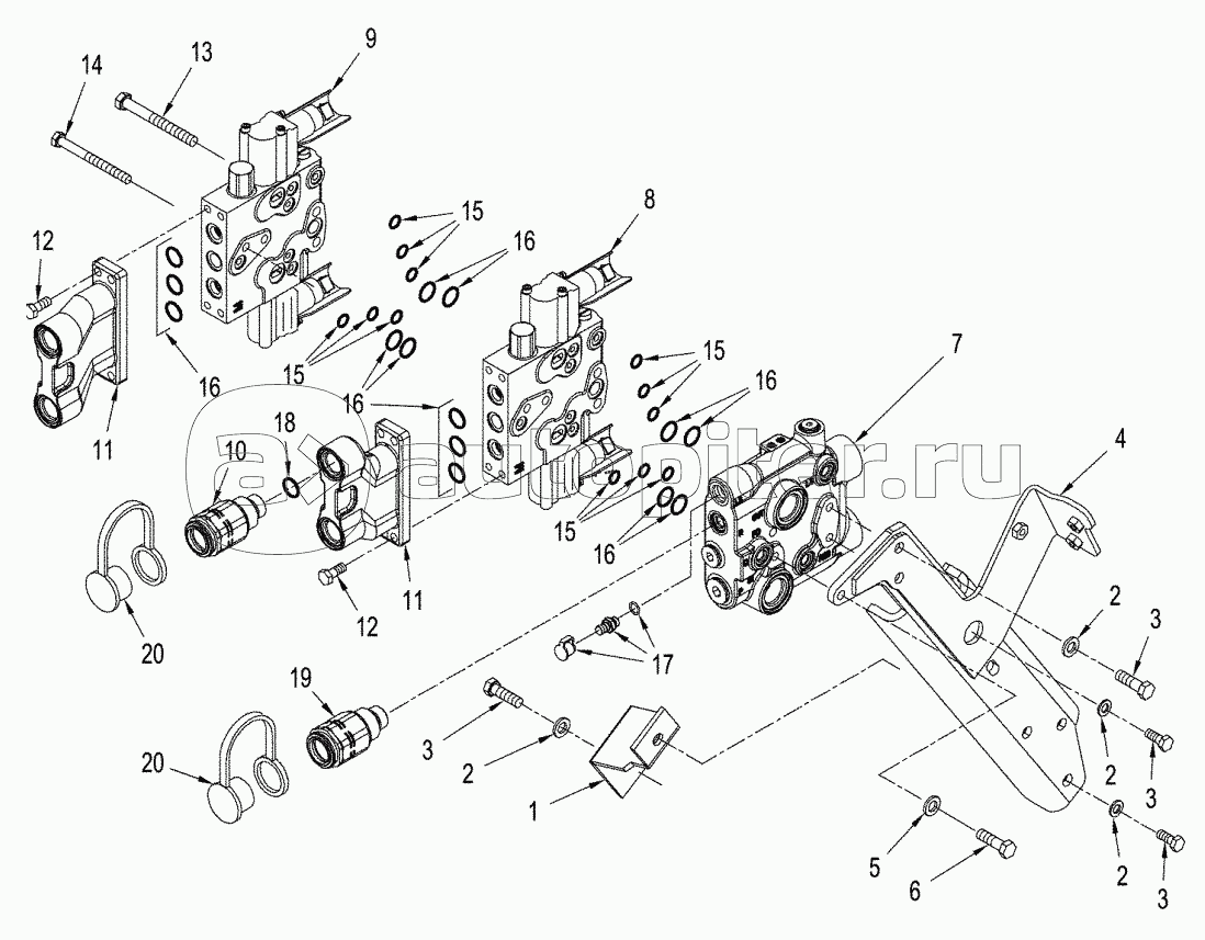 TWIN FLOW HYDRAULICS - AUXILIARY REMOTE MOUNTING