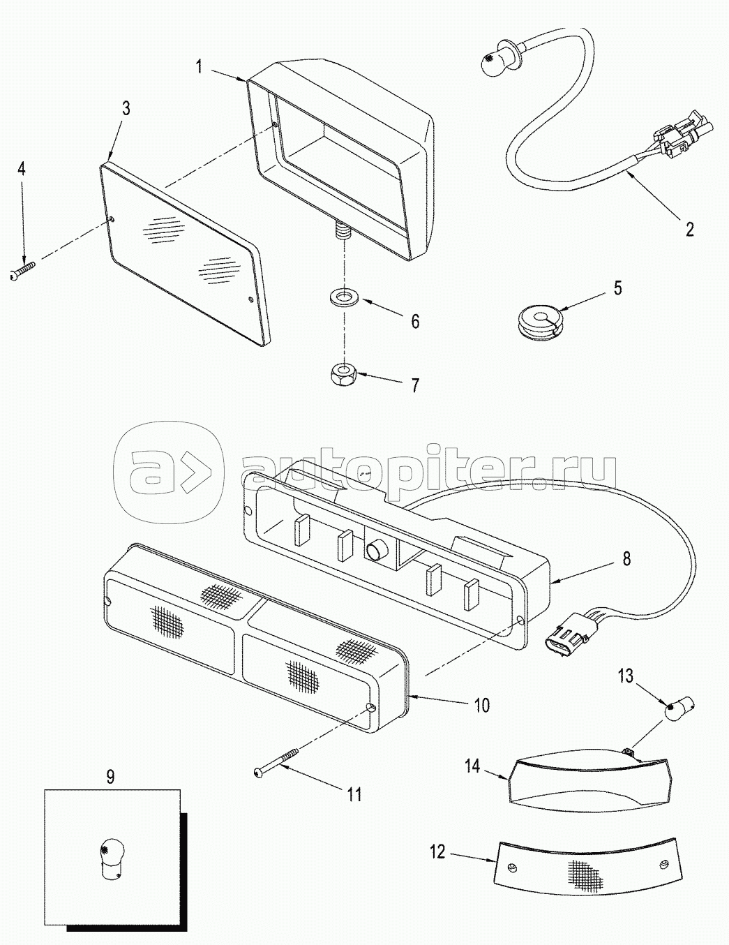 LAMPS - REAR FRAME AND FIELD, NORTH AMERICA