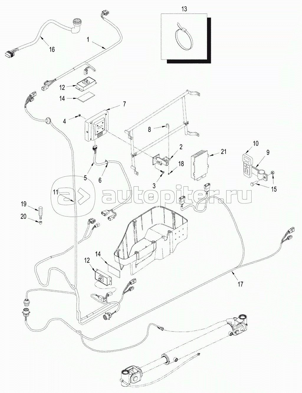 ACCUGUIDE - AFS 600 PRO MOUNTING & RELATED PARTS, ASN Z7F105571