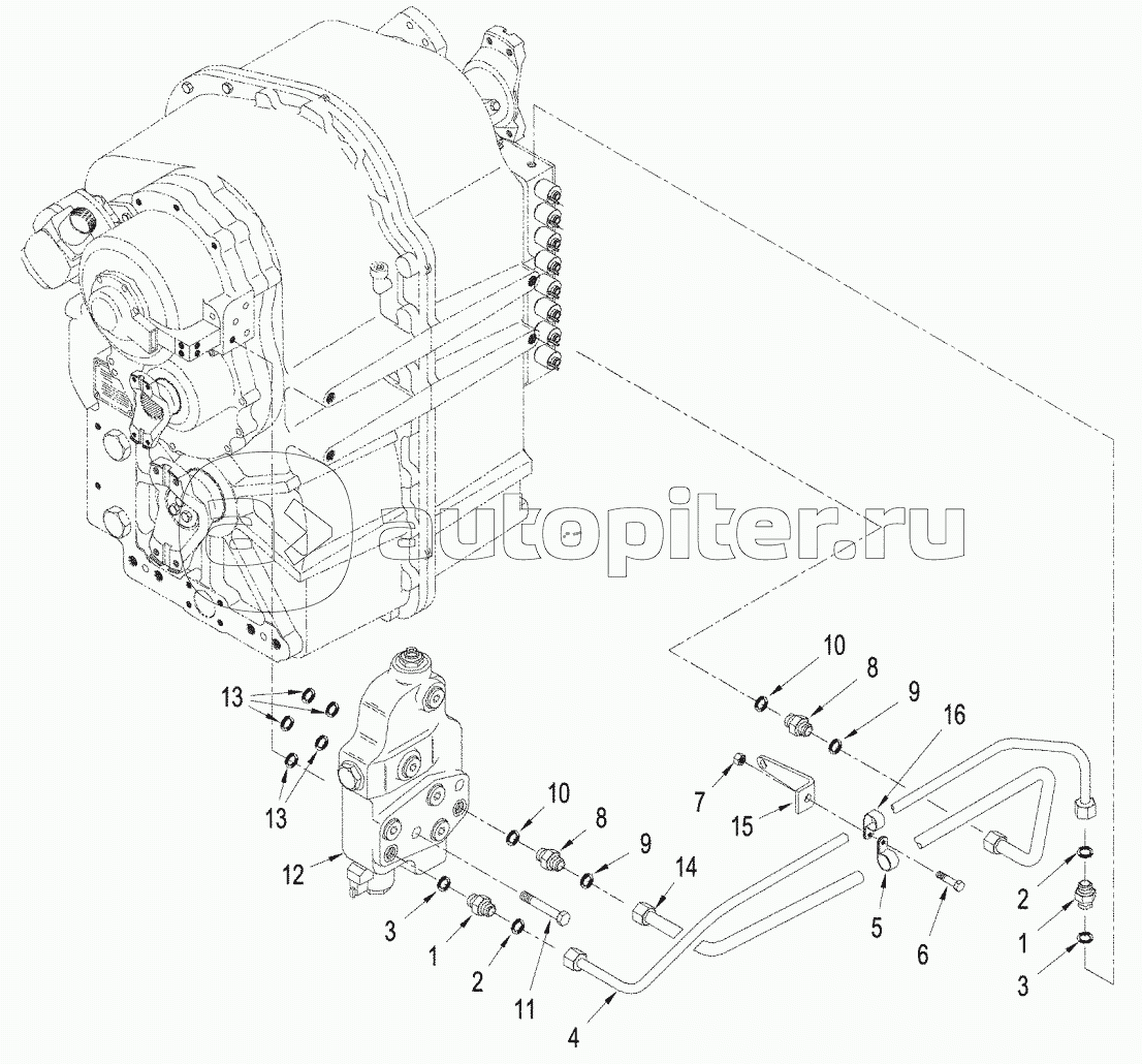 POWER TAKEOFF - CLUTCH LUBRICATION, WITH POWER SHIFT TRANSMISSION