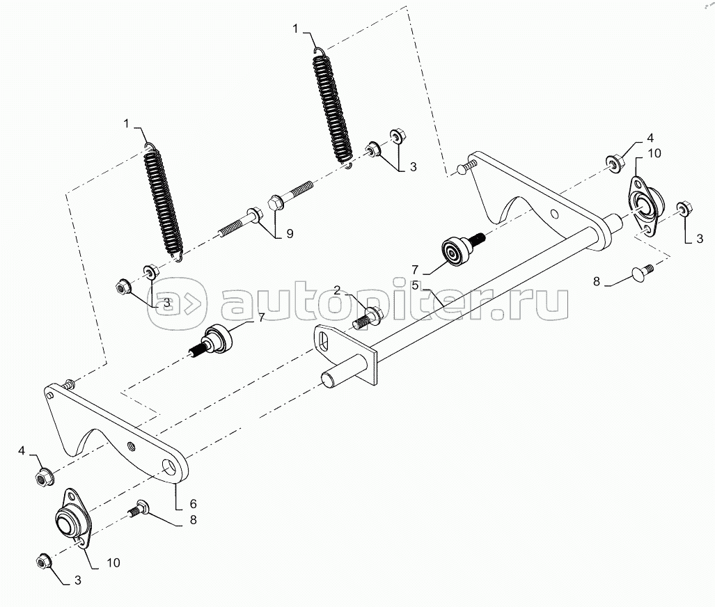 FOOT CONTROL INTERLINK, SERVO PUMP CENTERING
