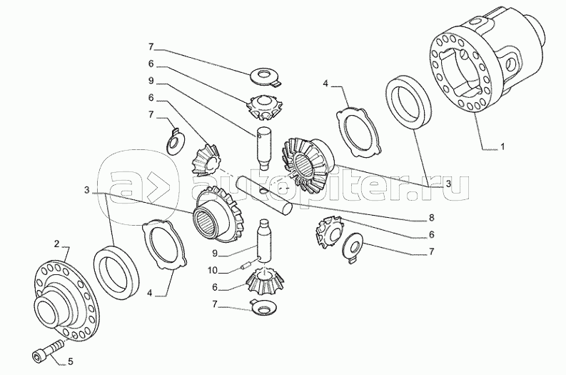 25.102.0201(01A) - VAR - 461252, 461253, 461254, 461256 - UNDERCARRIAGE (L=2,75MT),FRONT AXLE, DIFFERENTIAL - BEGIN YR 15-OCT-2015