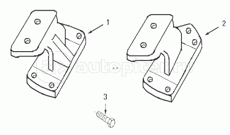 EM9223 Кронштейны передней подвески двигателя