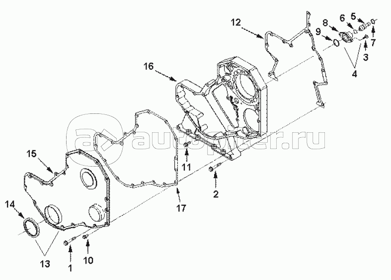 BP 9122ZZ Front gear chamber cover group