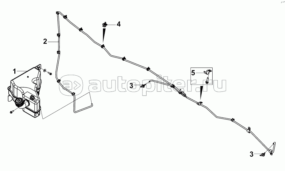 3747A-C6100 WINDSHIELD WASHING DEVICE SET