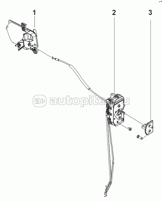 6105G-C6200 LEFT DOOR DOOR LOCK INSTALLATION SET-WITH DOOR LOCK SPARE PARTS