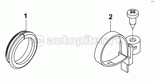 3723V-C6200 BODY SUB-WIRE HARNESS INSTALLATION ACCESSORY SET - CABLE TIE THROUGH HOLE SHEATH