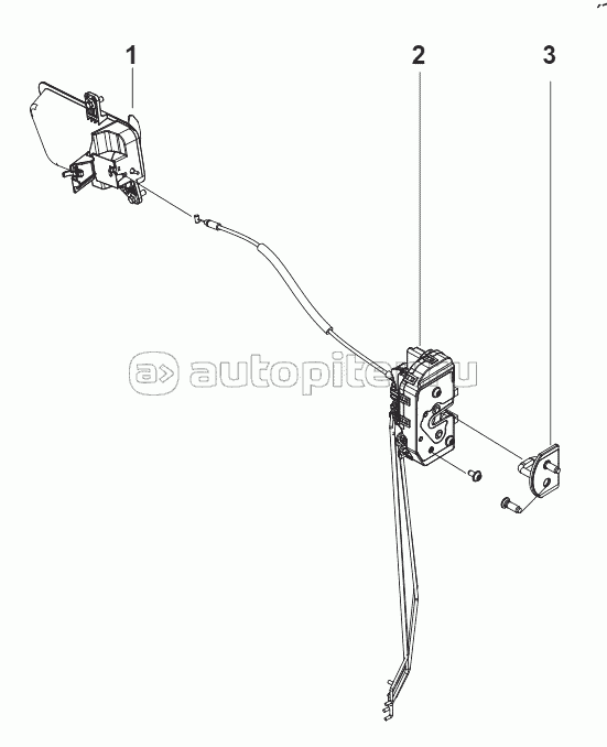 6105G-C6200 LEFT DOOR DOOR LOCK INSTALLATION SET-WITH DOOR LOCK SPARE PARTS