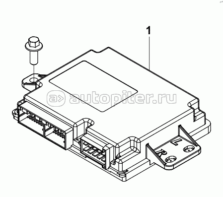 3600D-C6200 BODY NETWORK DOOR ELECTRONIC CONTROL UNIT GROUP - PASSENGER SIDE, HANGING BODY