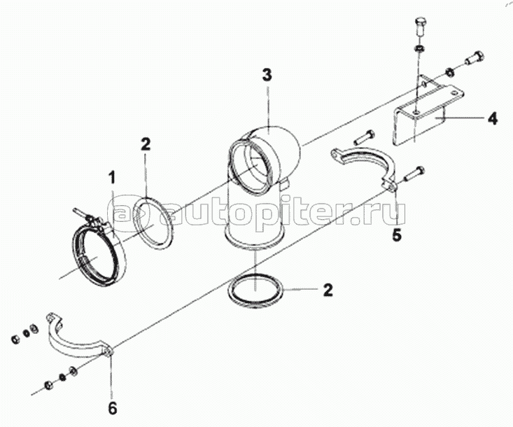 1203G-T0500 Supercharger Outlet Connecting Pipe Subassembly