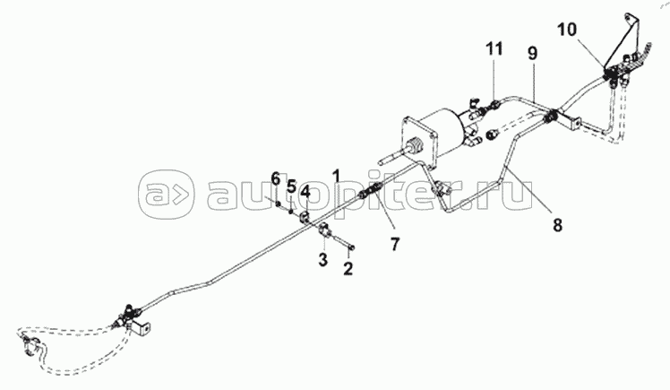 1606D-T0402 Clutch System Steel Pipe Subassembly -Complete Vehicle