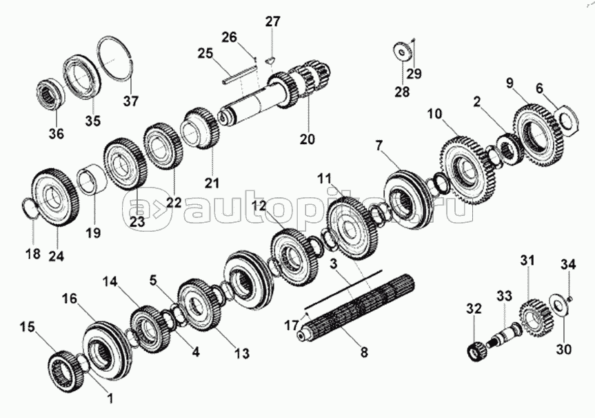 1700010-T0509-04 Upper Cover Assembly, Control Assembly, Single-H Valve Assembly, Reverse Gear Guide Block