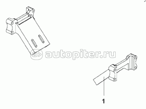 1001G-T2200 Engine Front Suspension Subassembly – Welded and Riveted Vehicle Frame