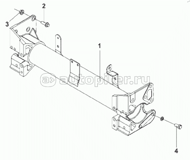 2801I-T0700 Cross Beam Subassembly В Front