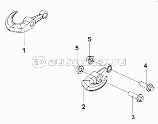 2806A-T0100 Front Towing Hook Subassembly