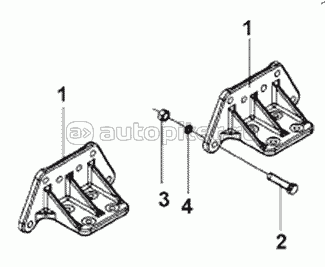 2904C-T0801 Equilibrium Suspension Installation Subassembly – Trailer Frame