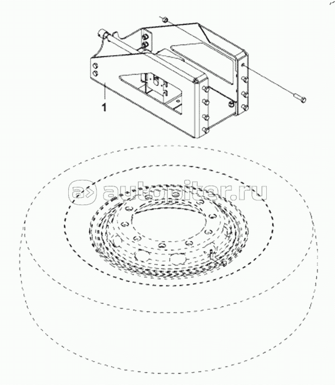 3105A8-ZD10 Spare Tyre Bracket Subassembly