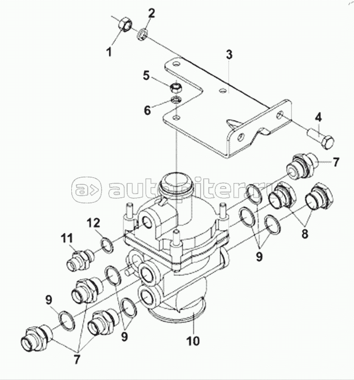 3542A-T0402 Load Apportioning Valve Subassembly