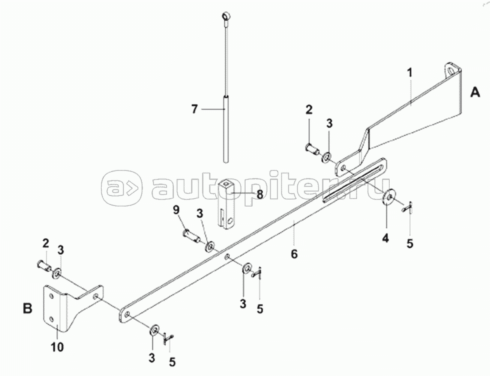 3542B-ZB700 Load Apportioning Valve Pull Rod Subassembly