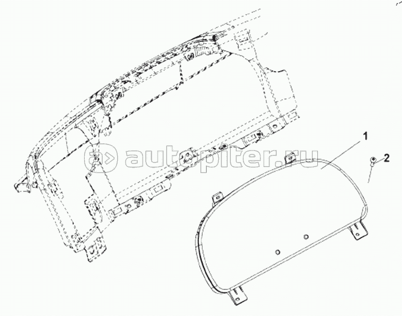 3800A-C0116 Combination Instrument Subassembly