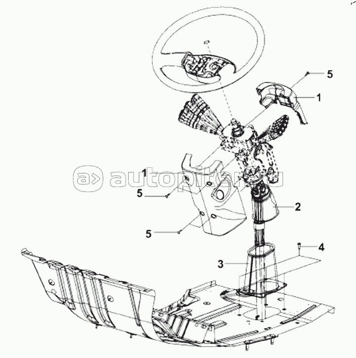 5104B-C0100 Steering Column Decoration Subassembly
