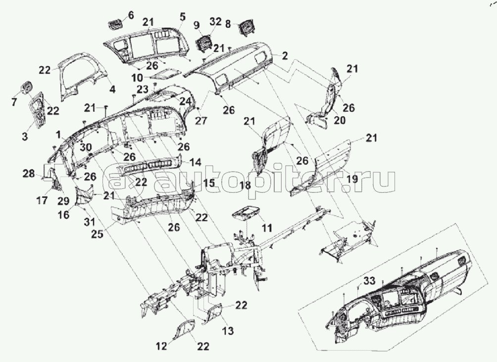 5305B-C0103 Instrument Board Subassembly
