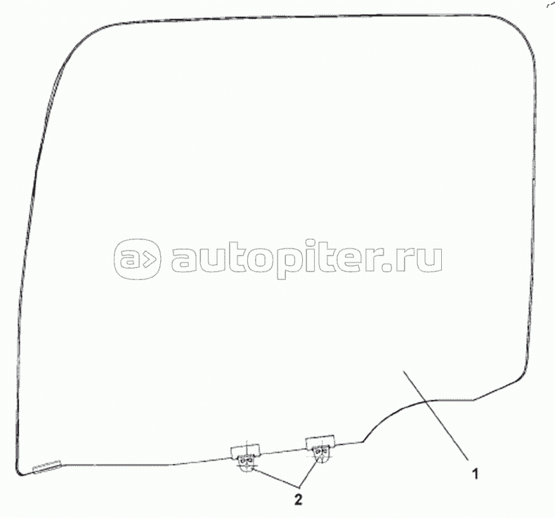 6103A-C0100 Left Door Window Subassembly