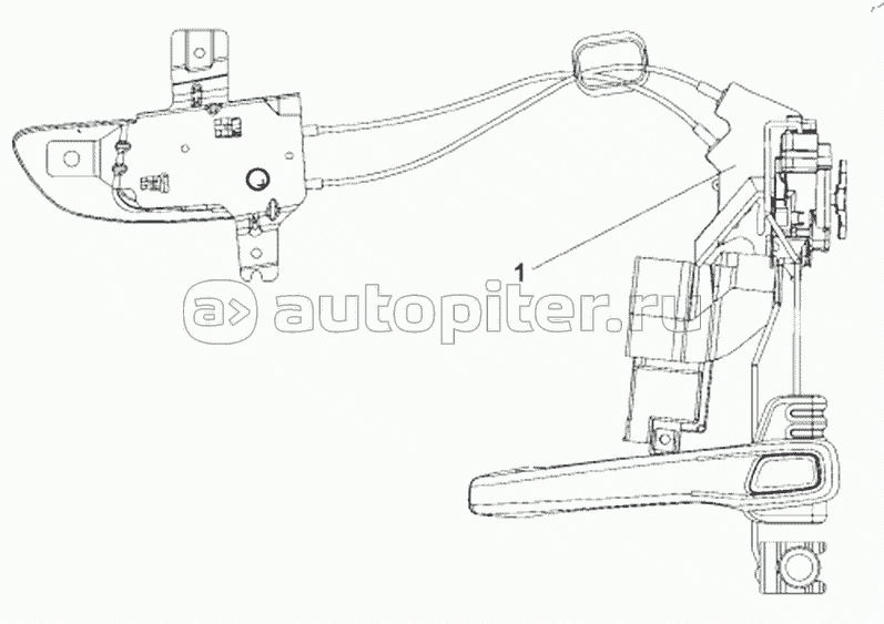 6105E-C0100 Ignition Lock & Door Lock (Hand-operated, with no Visible Window) Subassembly