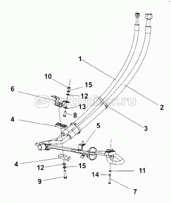 8108D-C0102 A/C Pipeline Subassembly -Cab