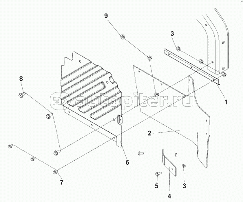 8403D-C0100 Front Right Fender Subassembly