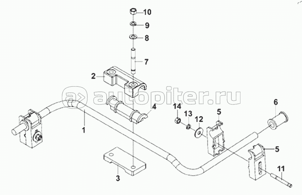 1001H-T0400 Engine Auxiliary Suspension Subassembly - Complete Vehicle