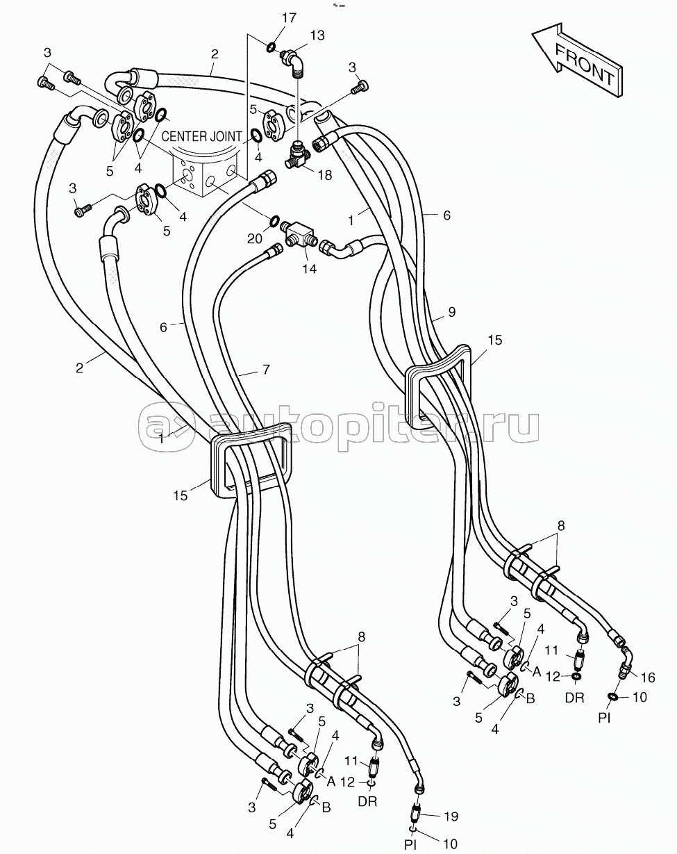 TRAVEL PIPING - TRACK WIDTH 3000mm OPTION