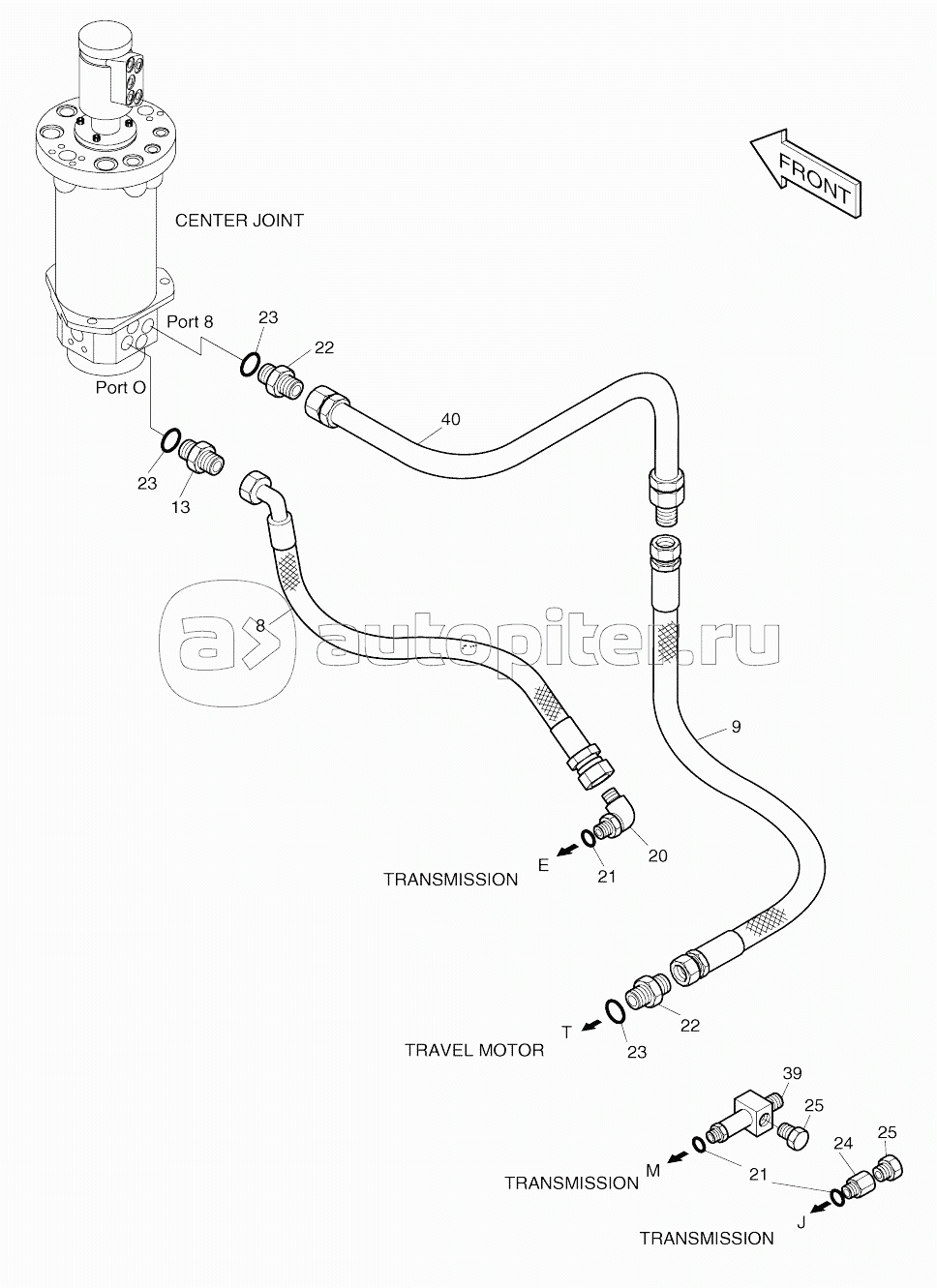 PROPELLING PIPING (4-1)-DRAIN, TESTPORT (608-1146)