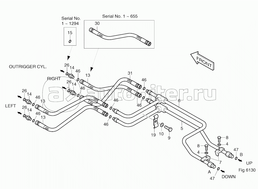 FRONT OUTRIGGER PIPING (1)-WELDING TIPE (1-1146)
