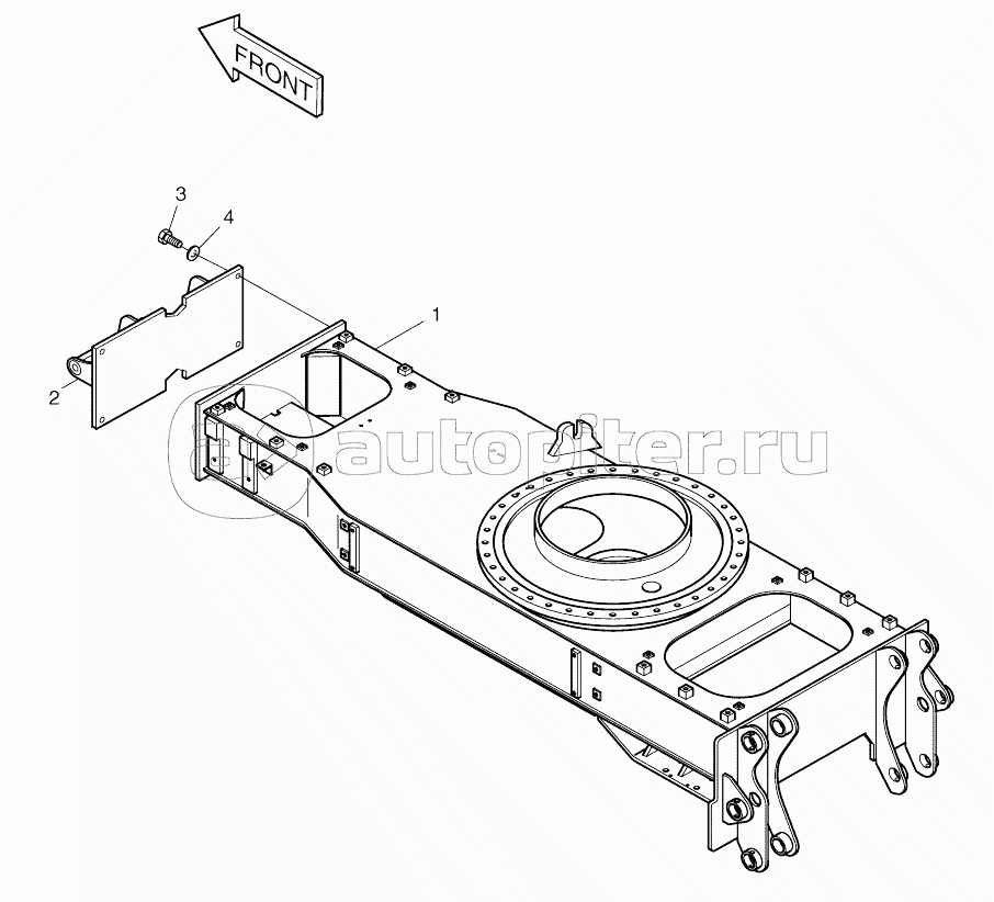 CHASSIS FRAME - BOLT - ON CRADLE AND REMOTE